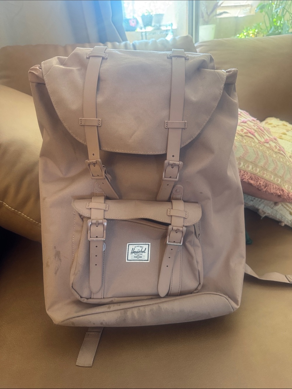 Herschel Supply Company Ash Rose colored Heritage-Style Backpack